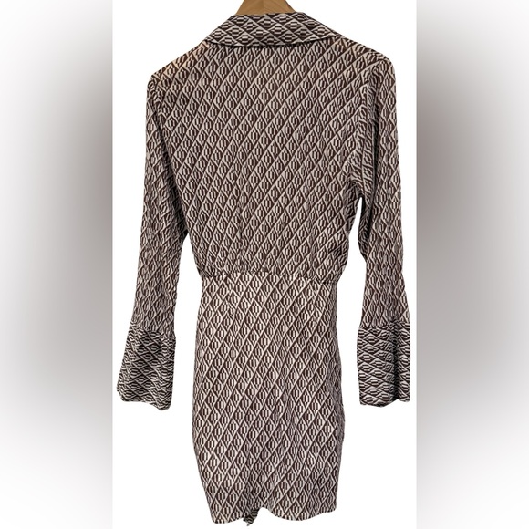 Free People 100% Cotton Gauze Rillo Mini Shirtdress XS Boho Tie Waist Earth Tone - Picture 7 of 11